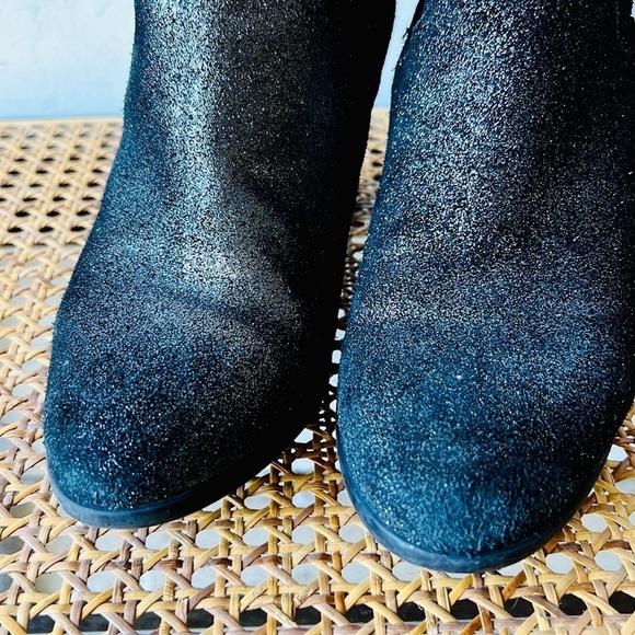 Charles David Suede Shimmer Ankle Boots - Picture 4 of 8
